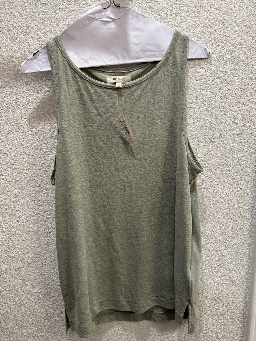 Madewell Soft Sage Sleeveless Tank Top